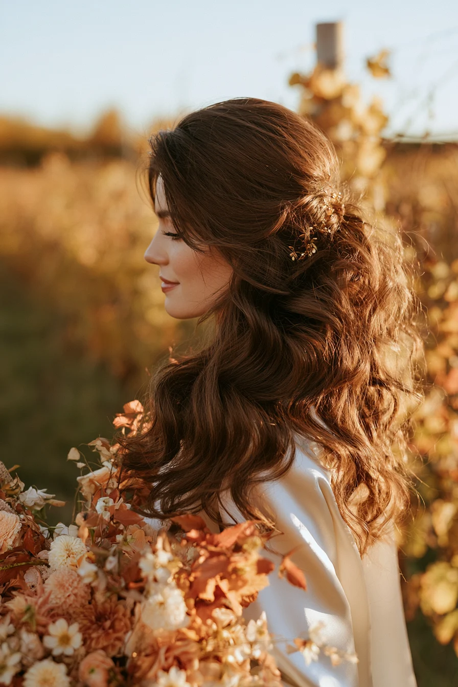 27 Fall Wedding Hairstyles For Dreamy Looks