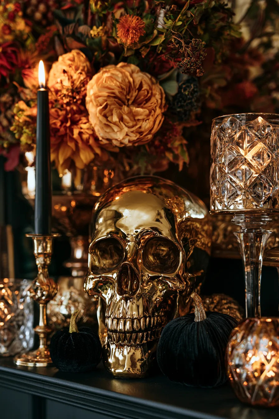 27 Haunting Halloween Mantle Decor Ideas