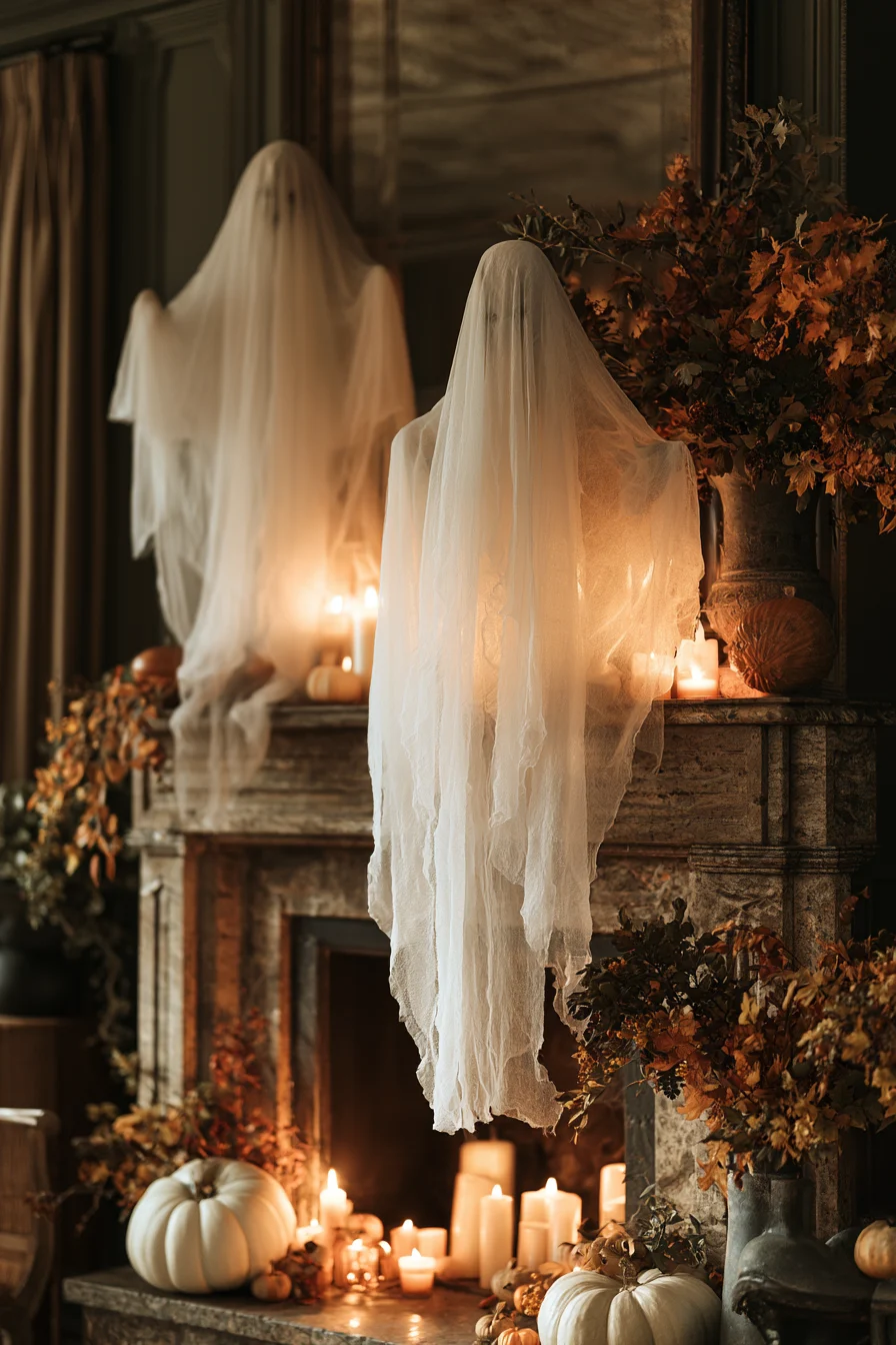 27 Haunting Halloween Mantle Decor Ideas