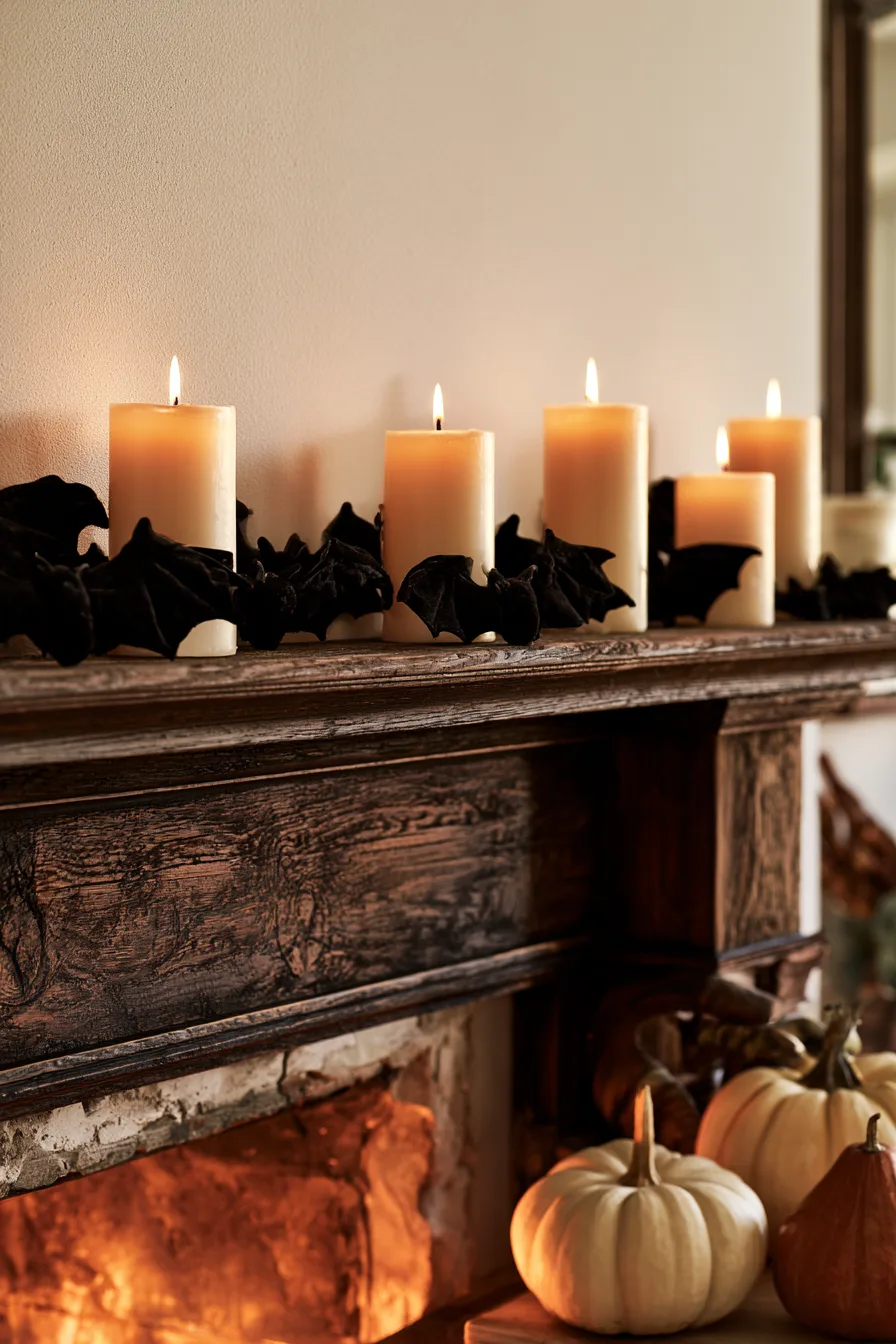 27 Haunting Halloween Mantle Decor Ideas
