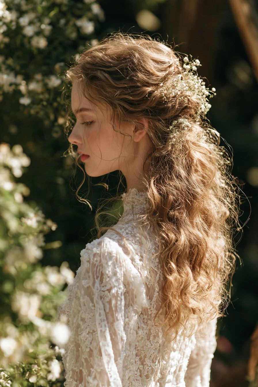 27 Dreamy Bridal Half Up Half Down Hair Ideas