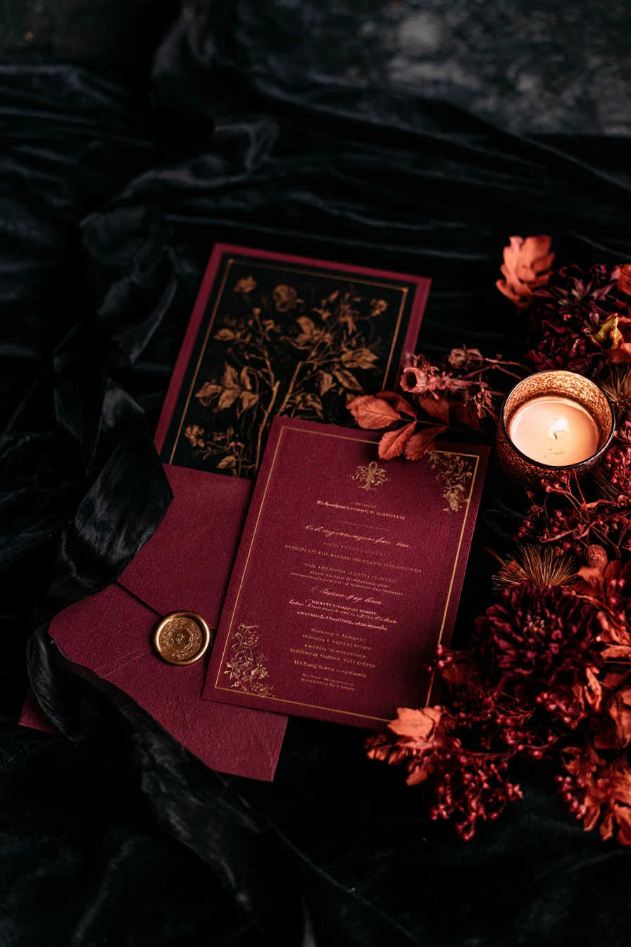 27 Dark Gothic Fall Wedding Ideas