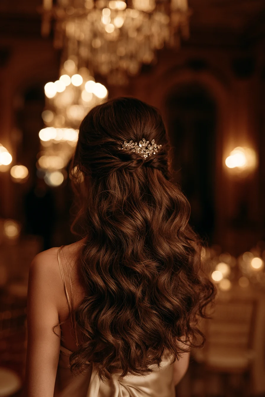 27 Classy Wedding Hairstyles Half Up Half Down That Feel Effortlessly Elegant