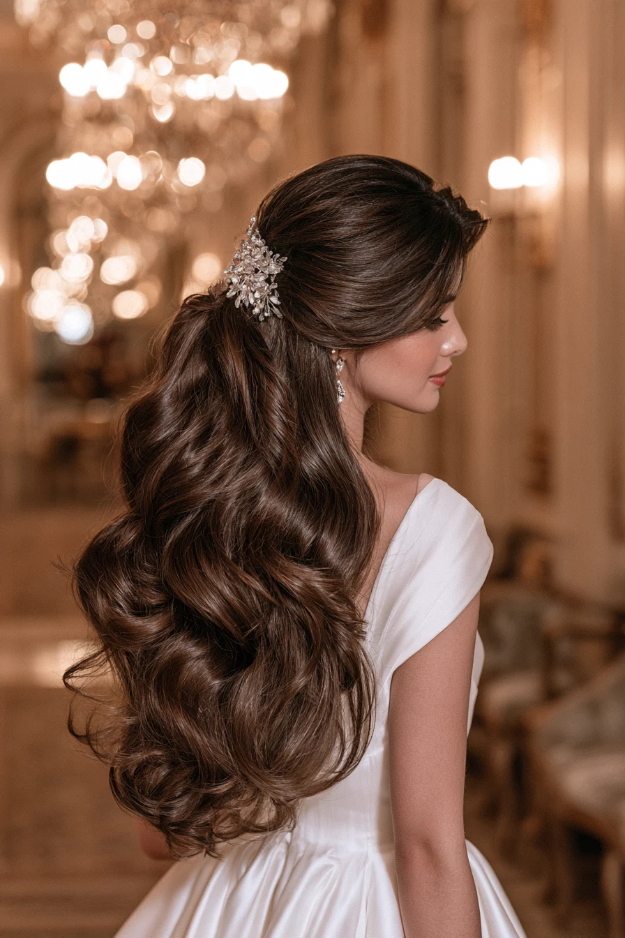 27 Dreamy Bridal Half Up Half Down Hair Ideas