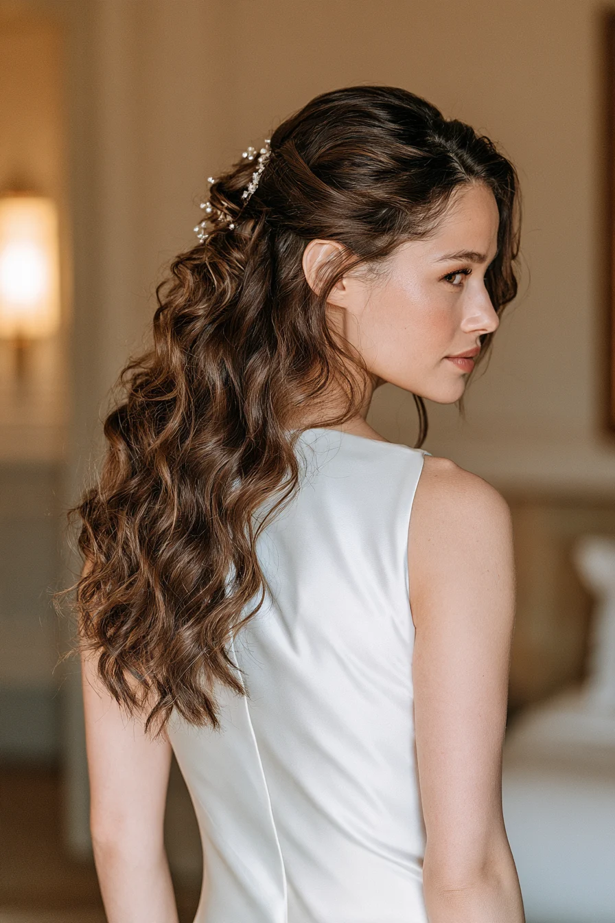 27 Dreamy Bridal Half Up Half Down Hair Ideas
