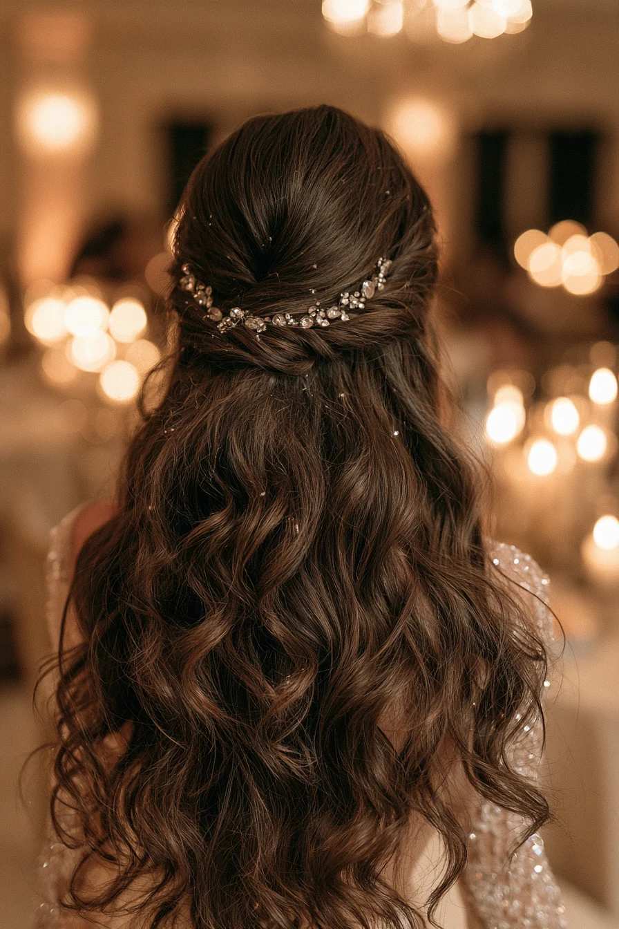 27 Dreamy Bridal Half Up Half Down Hair Ideas