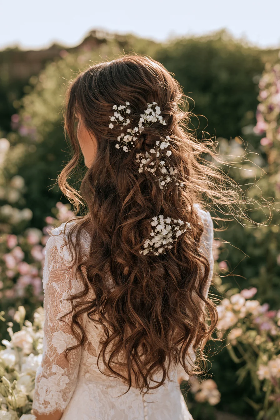 27 Dreamy Bridal Half Up Half Down Hair Ideas