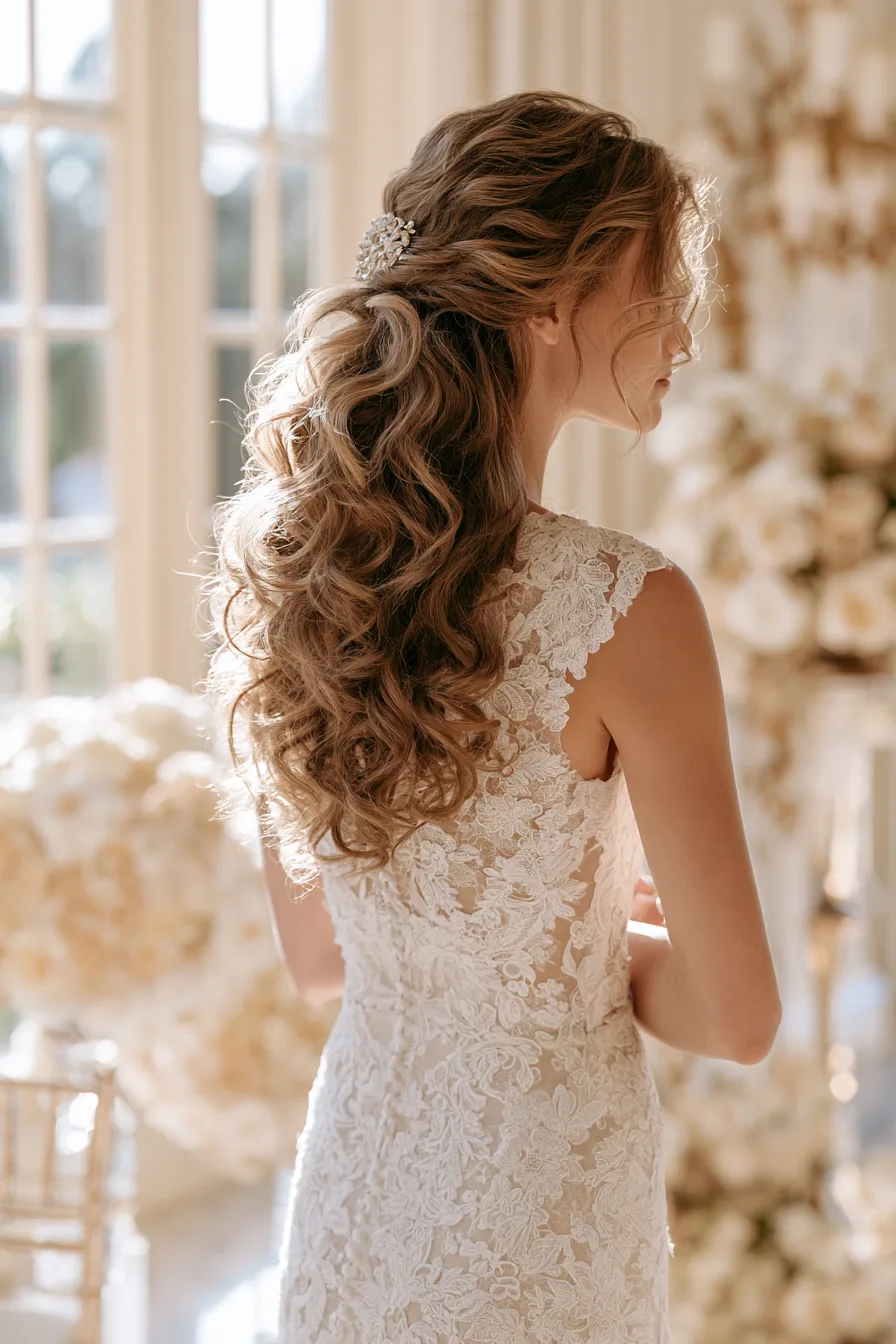 27 Classy Wedding Hairstyles Half Up Half Down That Feel Effortlessly Elegant
