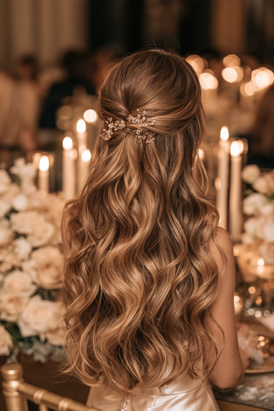 27 Dreamy Bridal Half Up Half Down Hair Ideas