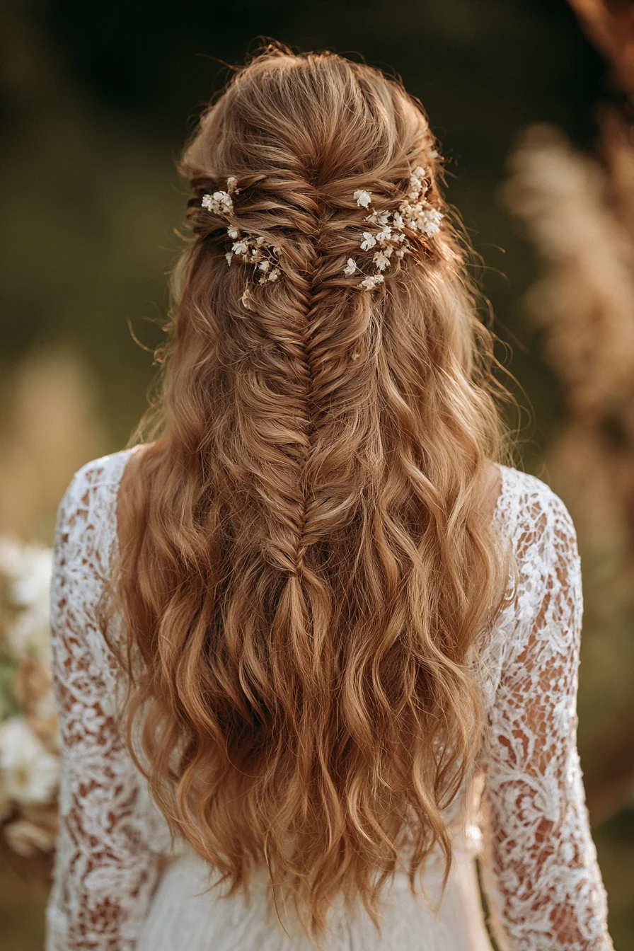 27 Classy Wedding Hairstyles Half Up Half Down That Feel Effortlessly Elegant