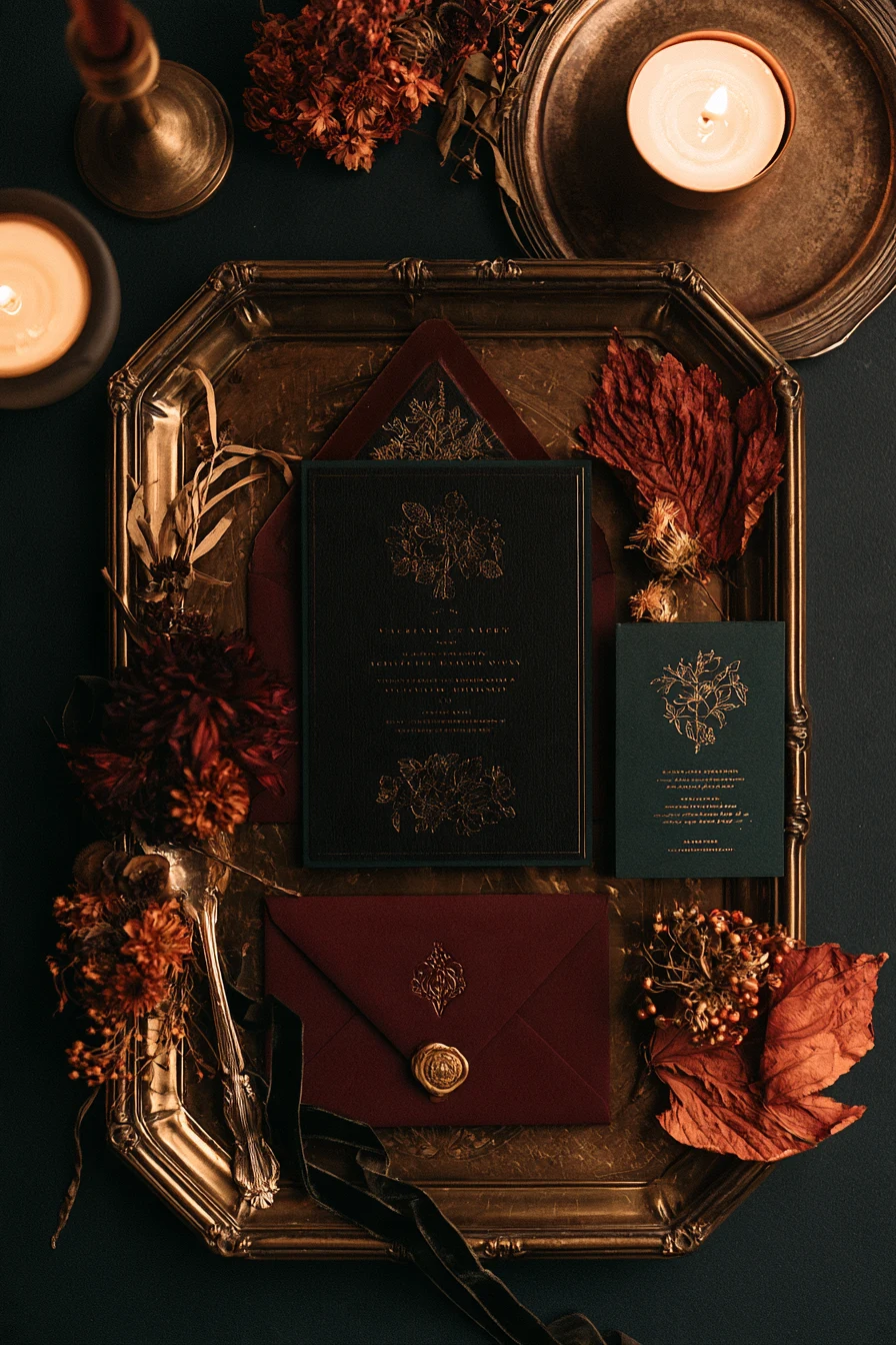 27 Dark Gothic Fall Wedding Ideas
