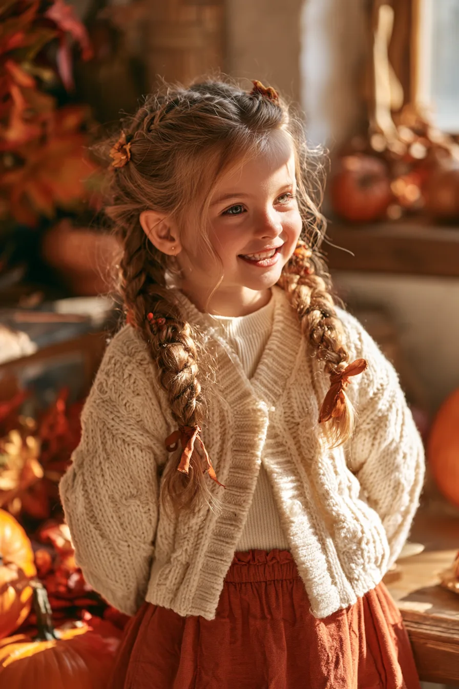 27 Cute Thanksgiving Hairstyles for Kids Perfect for Family Gatherings