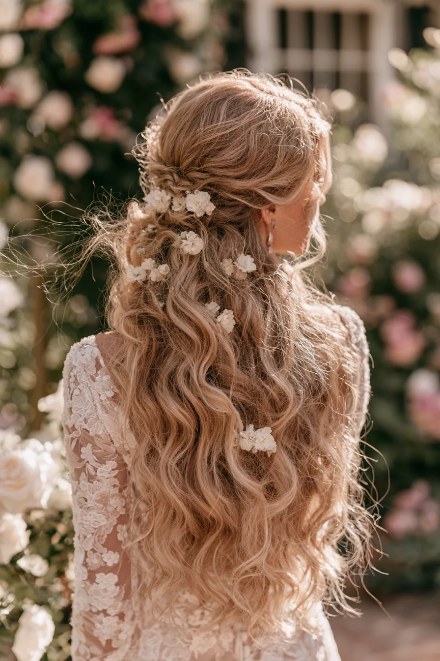 27 Dreamy Bridal Half Up Half Down Hair Ideas