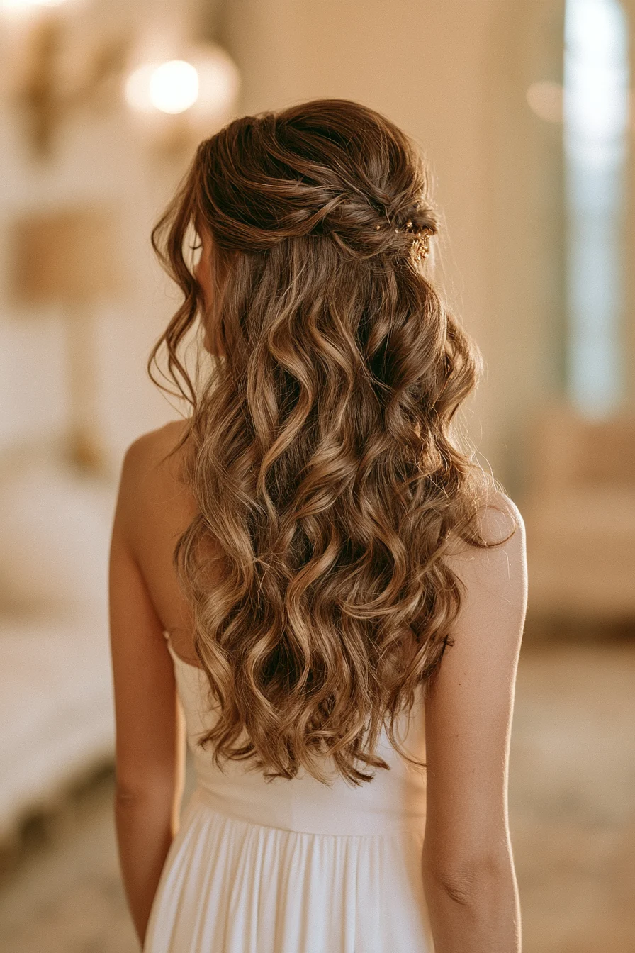 27 Dreamy Bridal Half Up Half Down Hair Ideas
