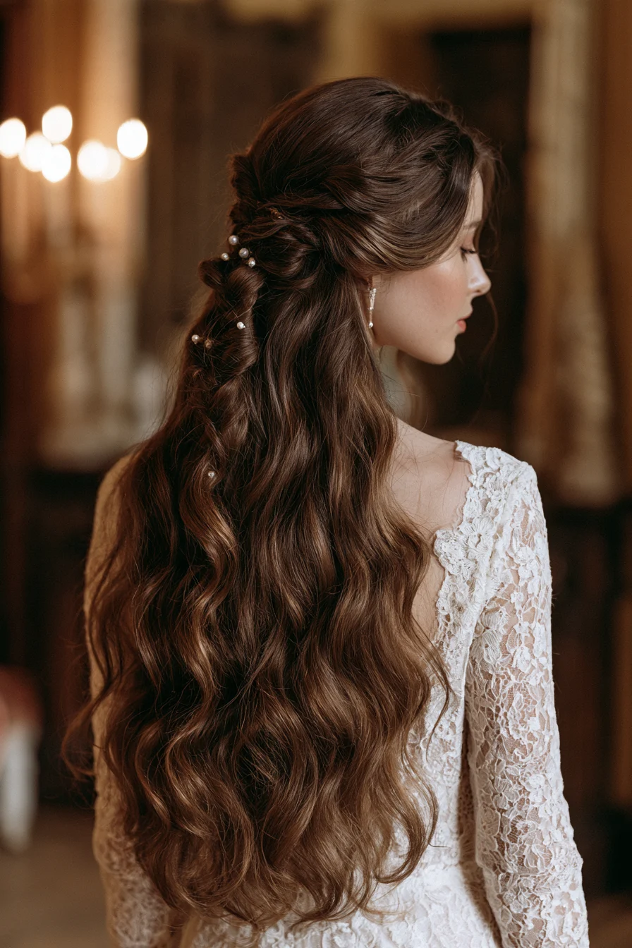 27 Dreamy Bridal Half Up Half Down Hair Ideas