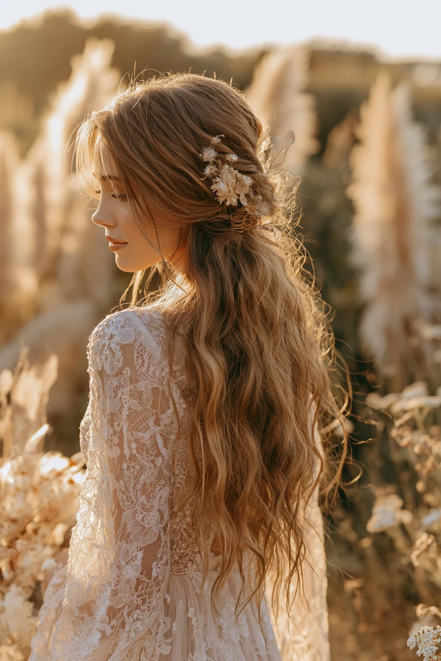 27 Classy Wedding Hairstyles Half Up Half Down That Feel Effortlessly Elegant