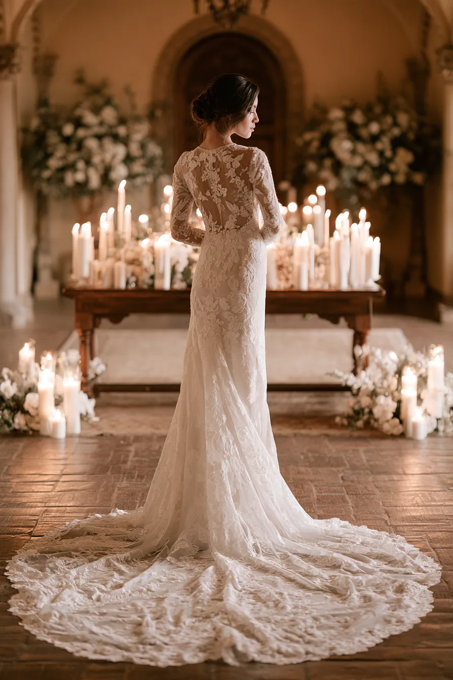 27 Stunning Open Back Wedding Dress Ideas for a Romantic Bridal Look