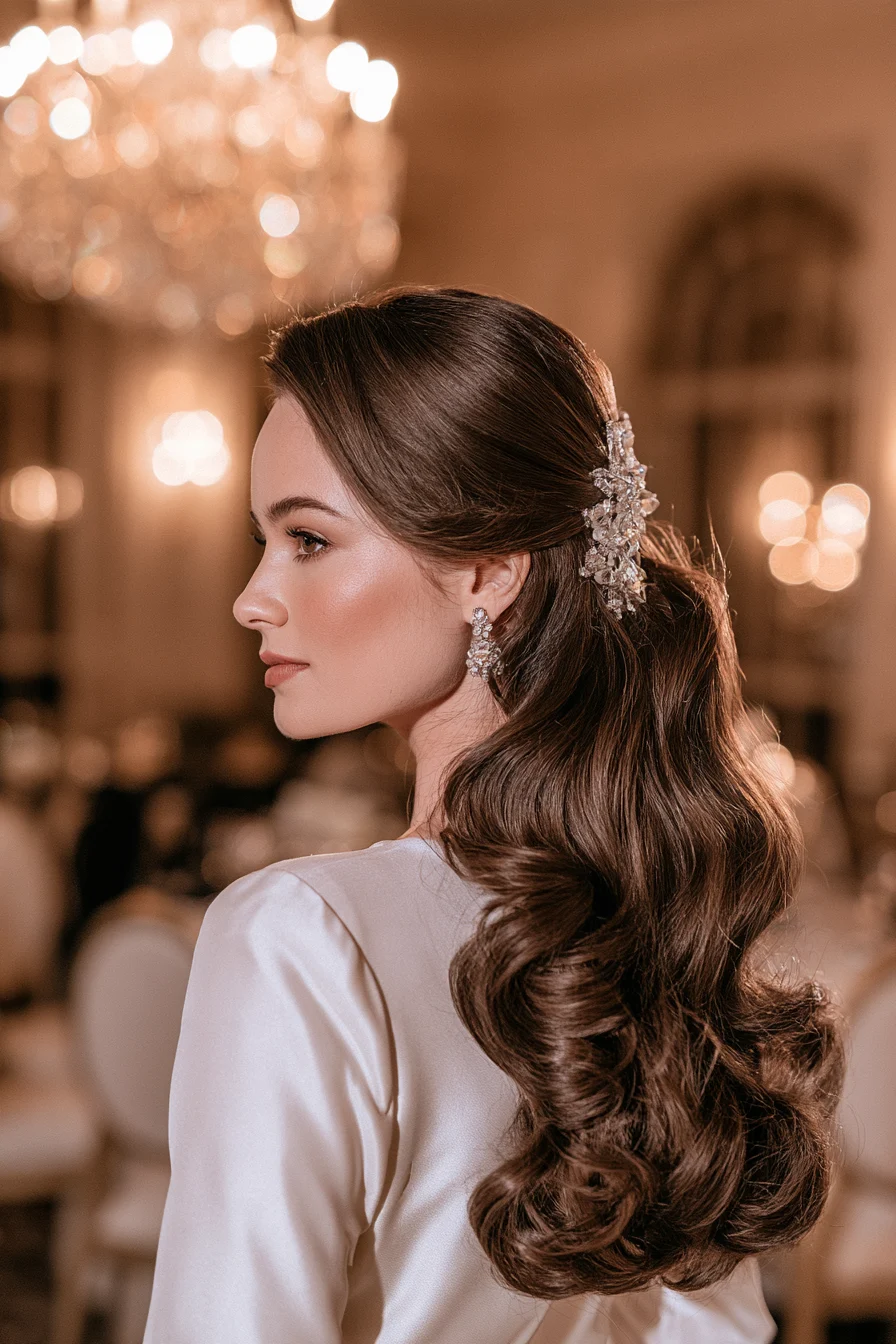 27 Stunning Bridal Hair Half Up Ideas for a Dreamy Wedding Look