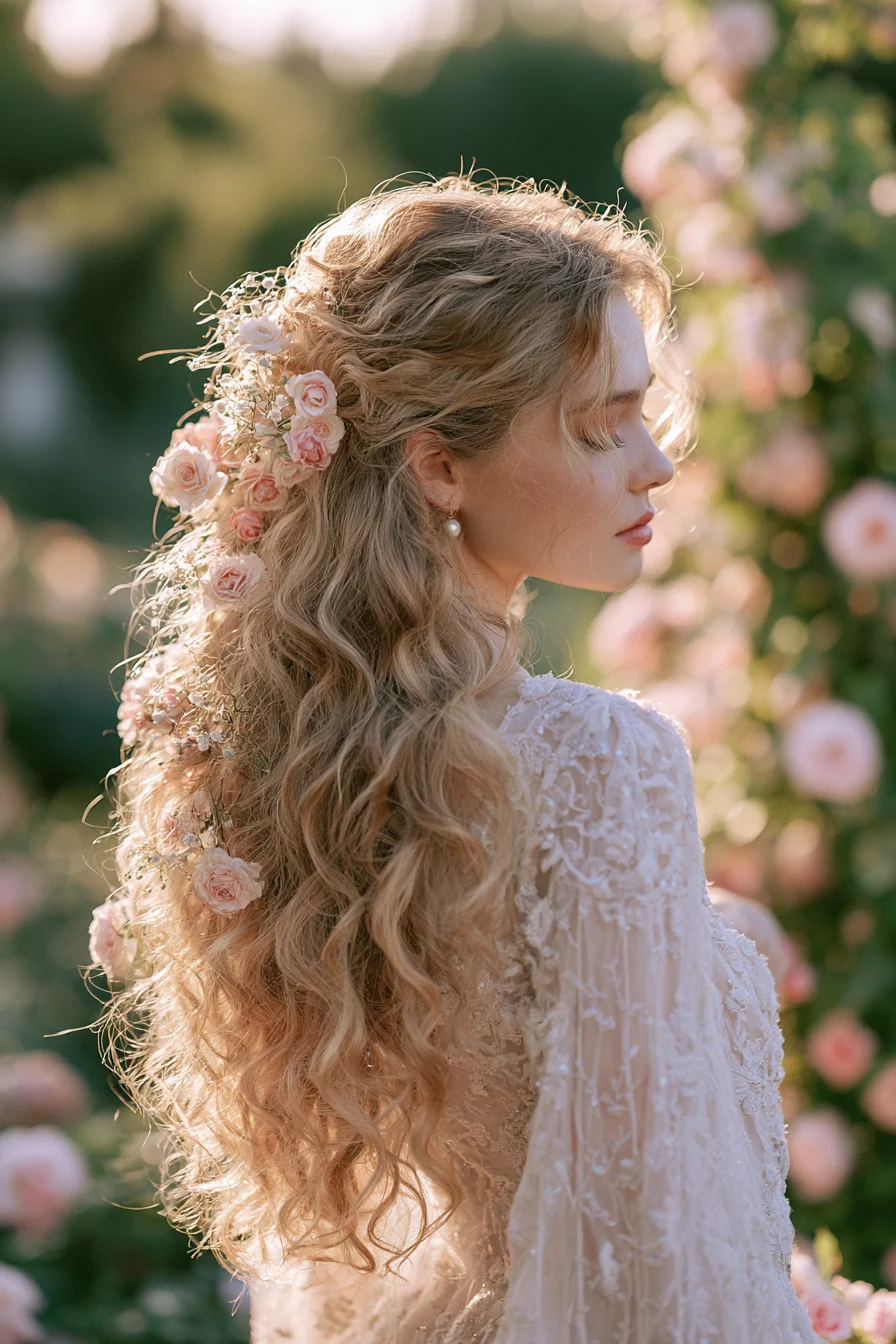 27 Stunning Bridal Hair Half Up Ideas for a Dreamy Wedding Look
