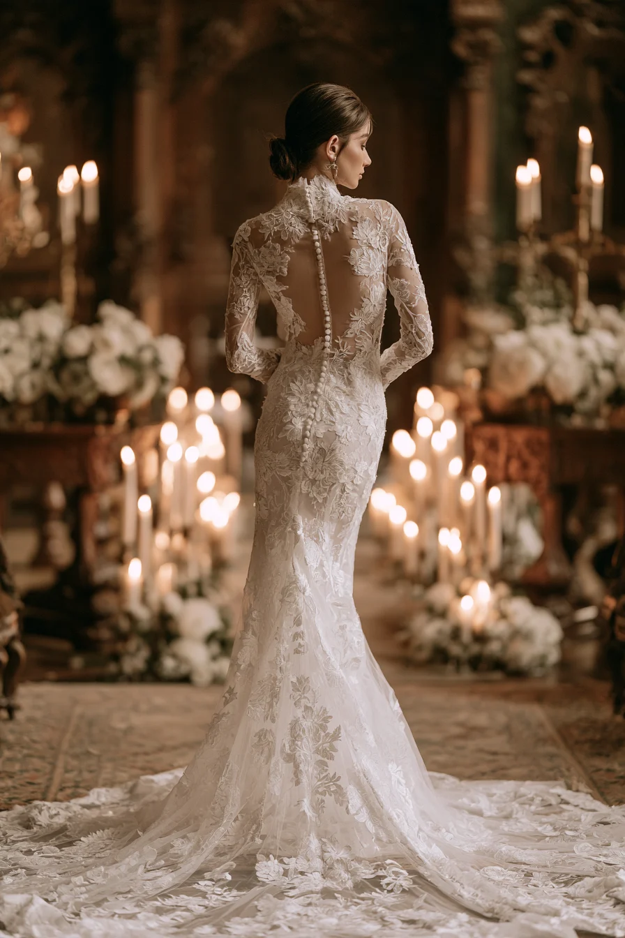 27 Stunning Open Back Wedding Dress Ideas for a Romantic Bridal Look
