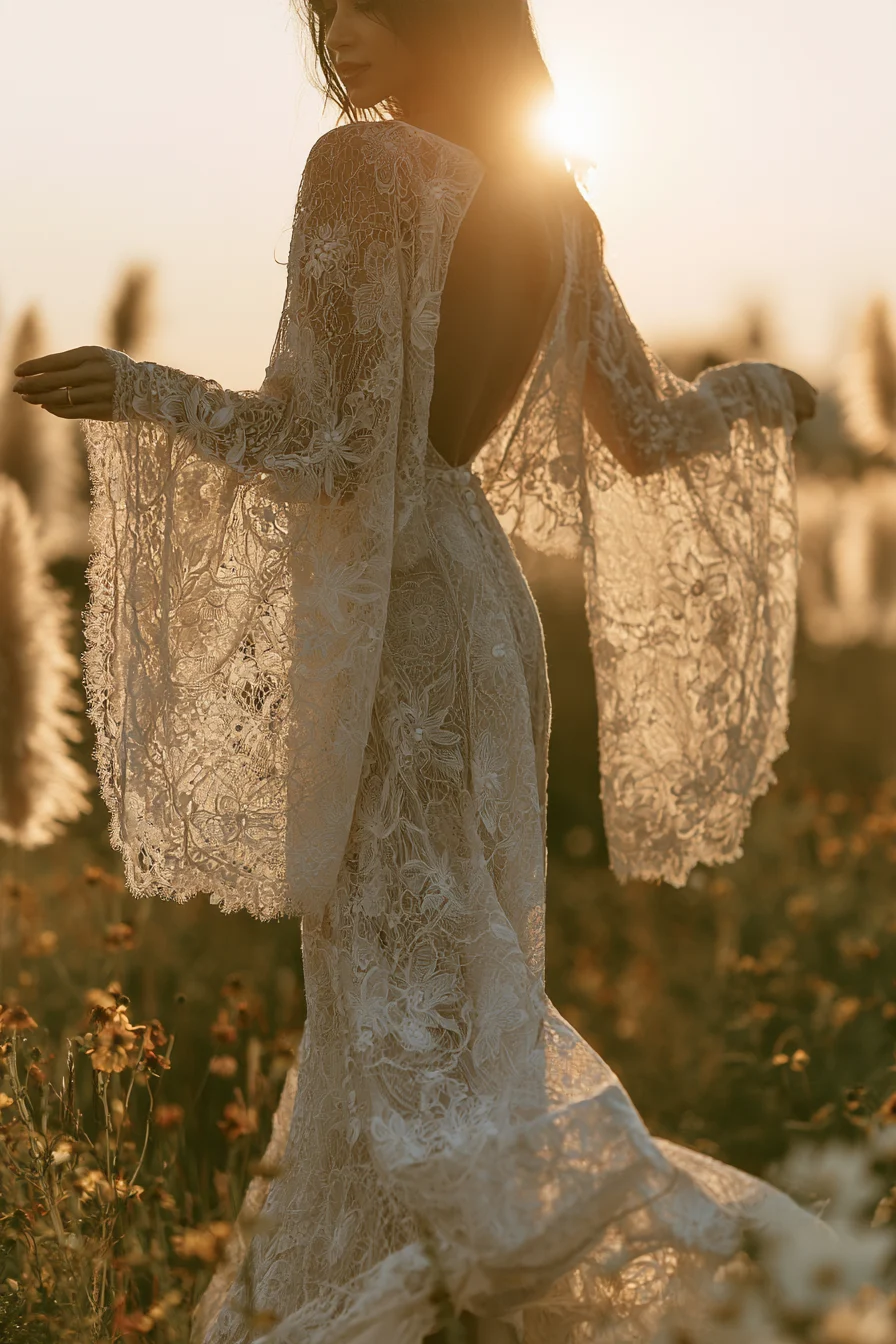 27 Stunning Open Back Wedding Dress Ideas for a Romantic Bridal Look