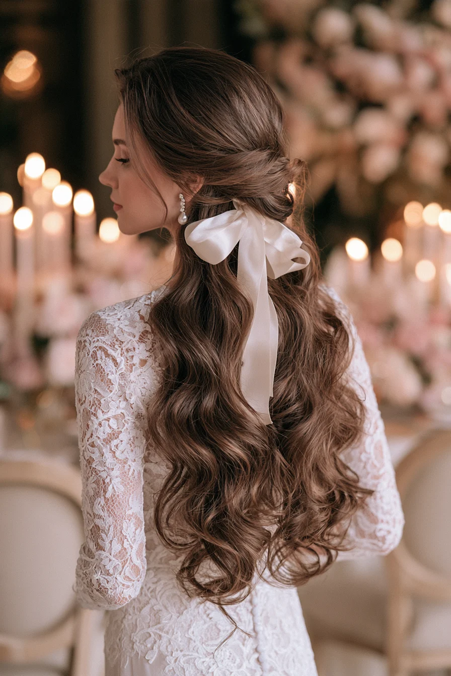 27 Stunning Bridal Hair Half Up Ideas for a Dreamy Wedding Look