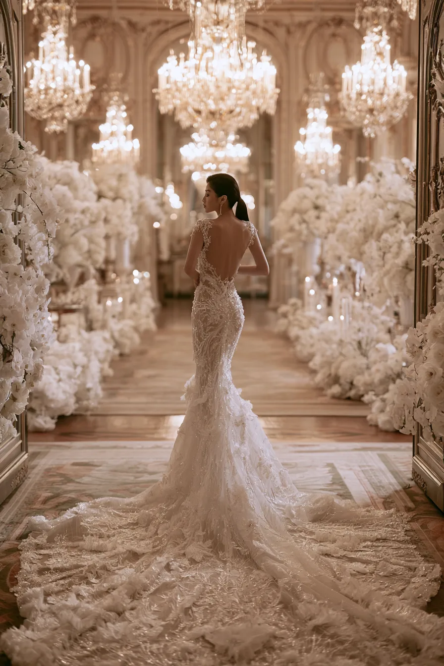 27 Stunning Open Back Wedding Dress Ideas for a Romantic Bridal Look