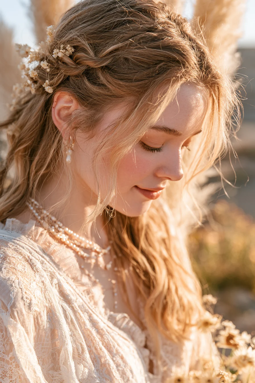 27 Stunning Bridal Hair Half Up Ideas for a Dreamy Wedding Look