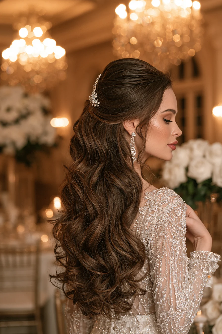 27 Stunning Bridal Hair Half Up Ideas for a Dreamy Wedding Look