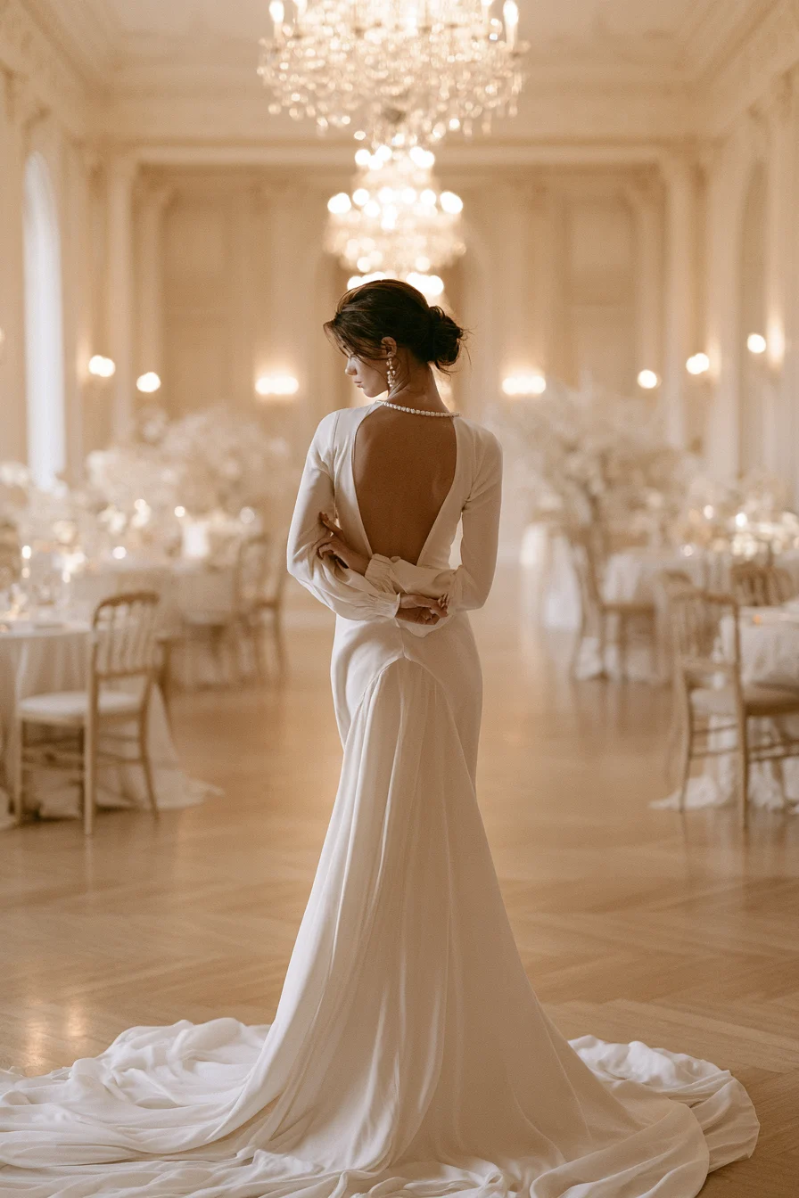 27 Stunning Open Back Wedding Dress Ideas for a Romantic Bridal Look