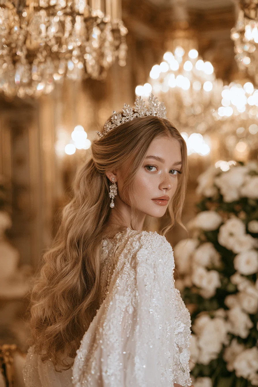 27 Stunning Bridal Hair Half Up Ideas for a Dreamy Wedding Look