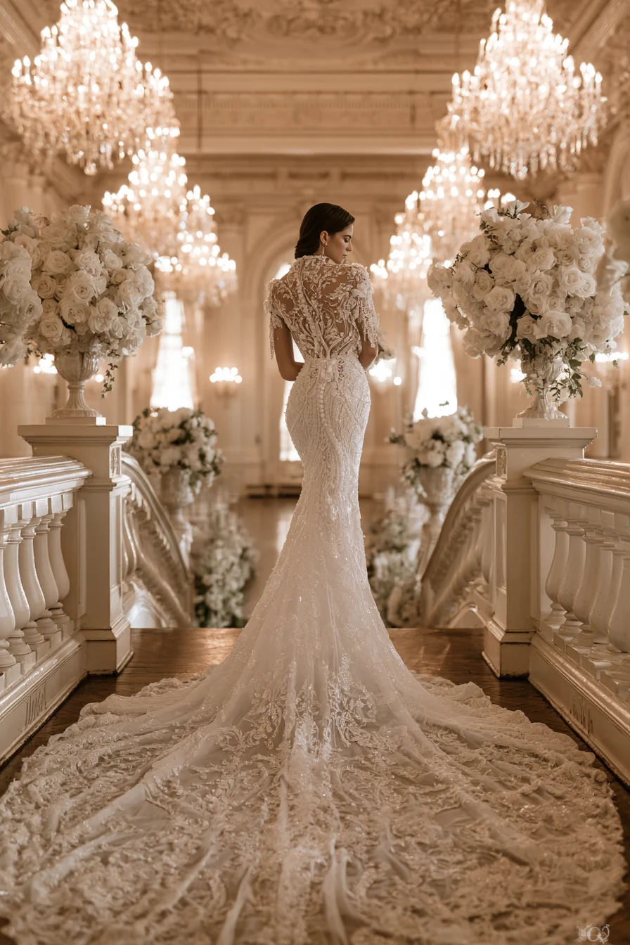 27 Stunning Open Back Wedding Dress Ideas for a Romantic Bridal Look