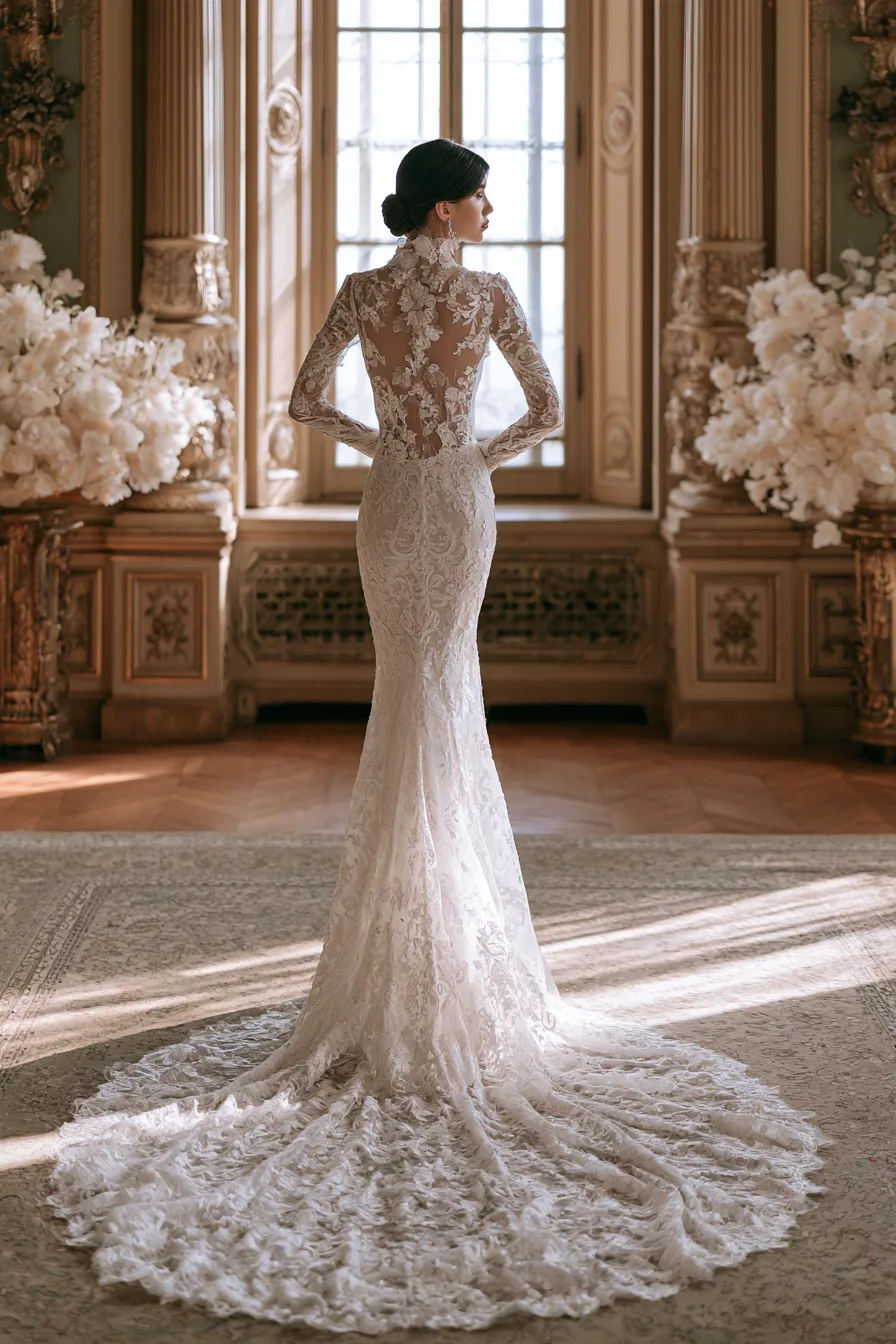 27 Stunning Open Back Wedding Dress Ideas for a Romantic Bridal Look