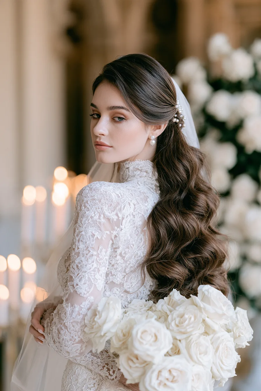 27 Stunning Bridal Hair Half Up Ideas for a Dreamy Wedding Look