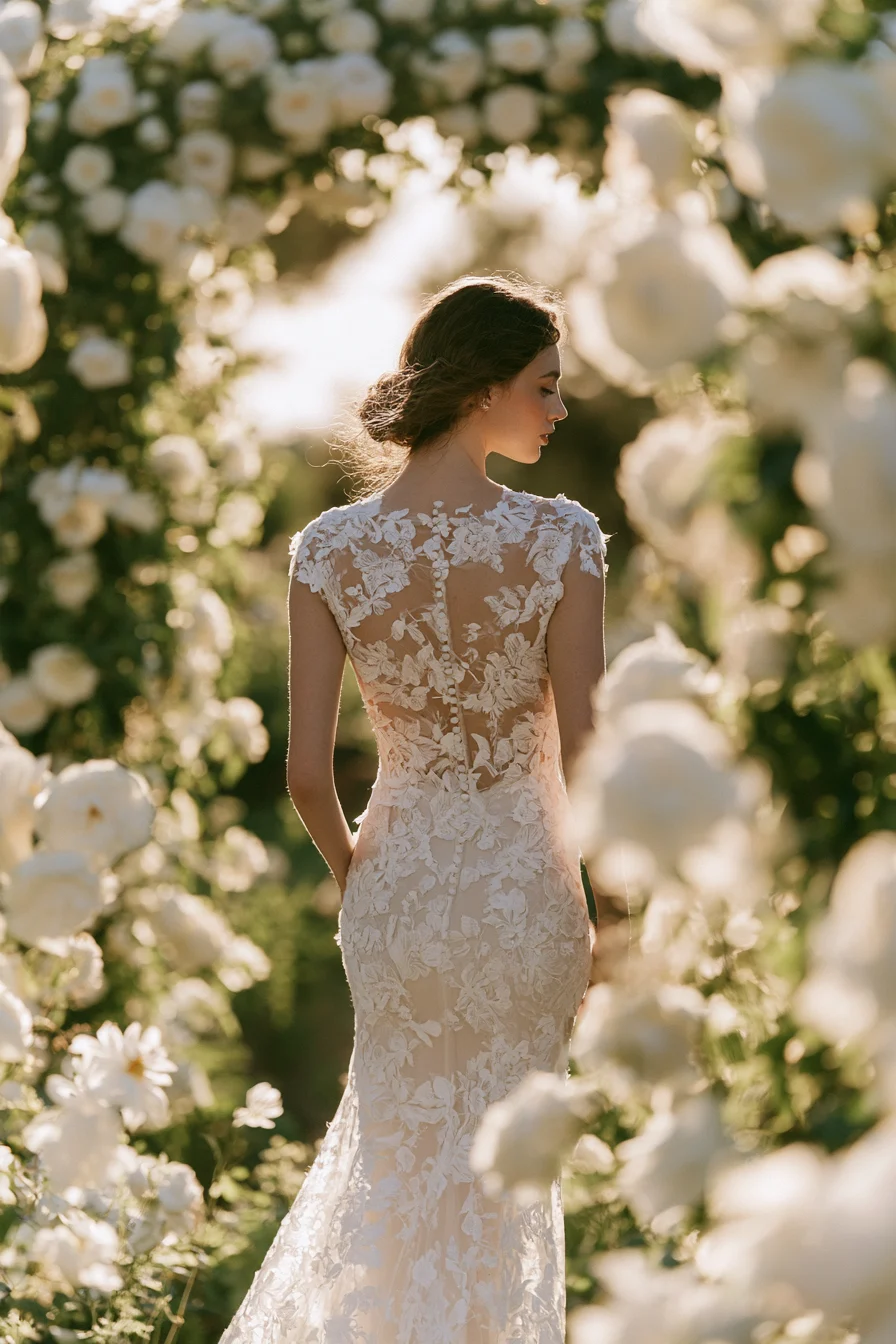 27 Stunning Open Back Wedding Dress Ideas for a Romantic Bridal Look