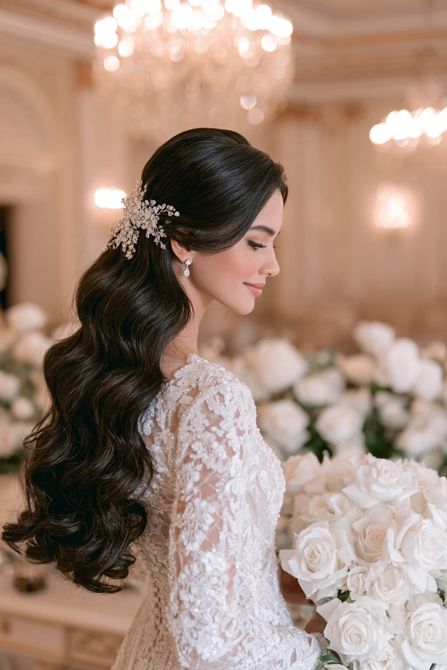 27 Stunning Bridal Hair Half Up Ideas for a Dreamy Wedding Look